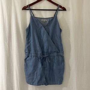 All Saints V-Neck Romper in Blue “Denim” Women's Size 6